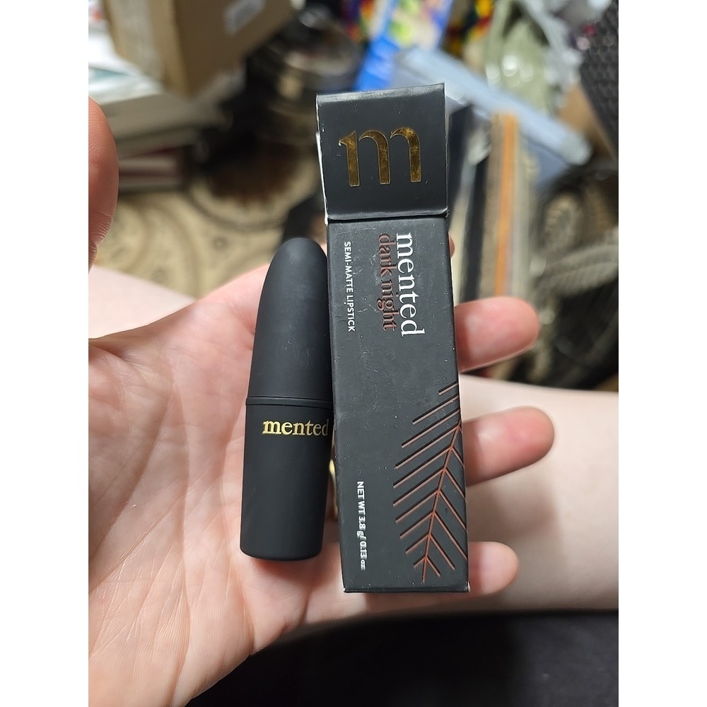 Mented Cosmetics Semi-Matte Lipstick Dark Night Shade 0.13oz NIB Made In U.S.A